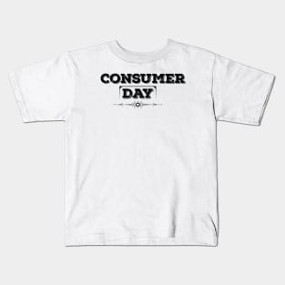 World Consumer Rights Day Black Kids T-Shirt